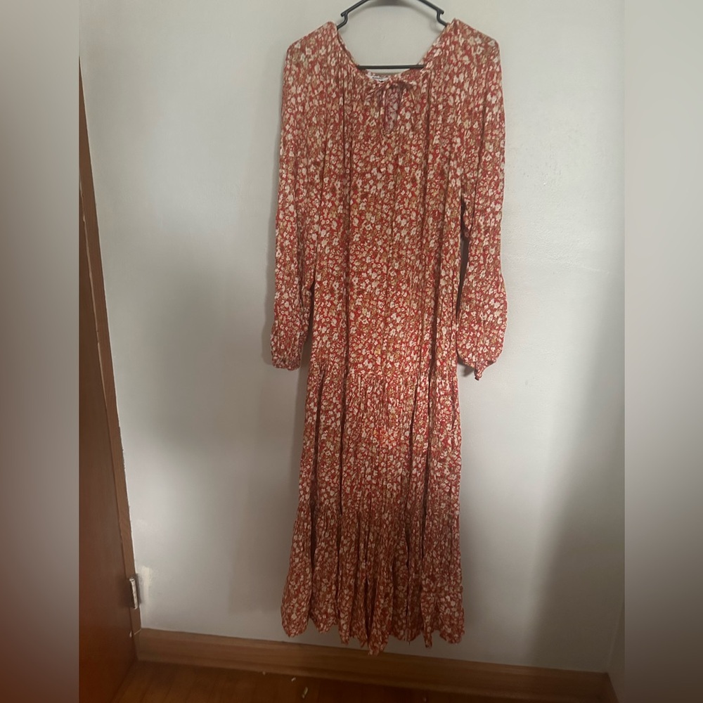 Women’s Sonoma Floral Fall Peasant Dress size XXL